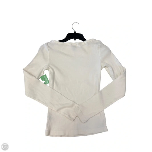 Top Long Sleeve Basic By Universal Thread In White, Size: Xs