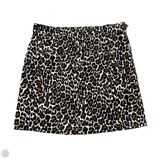 Skirt Mini & Short By J. Crew In Leopard Print, Size: 16