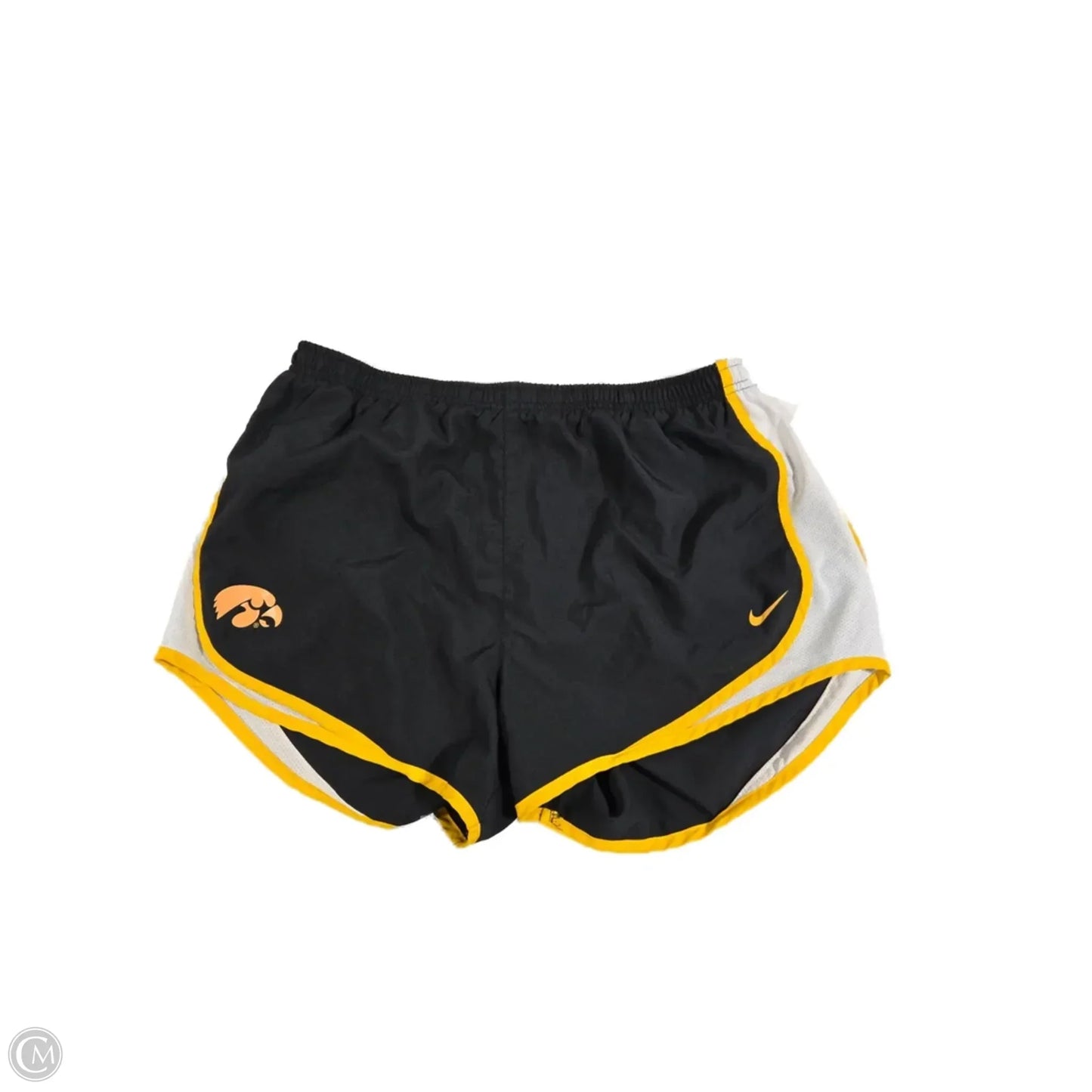 Athletic Shorts By Nike In Black & Yellow, Size: M