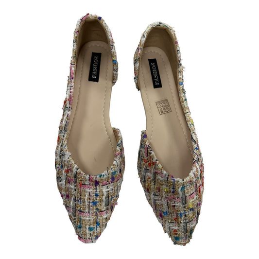 Shoes Flats By Fashion In Plaid Pattern, Size:9