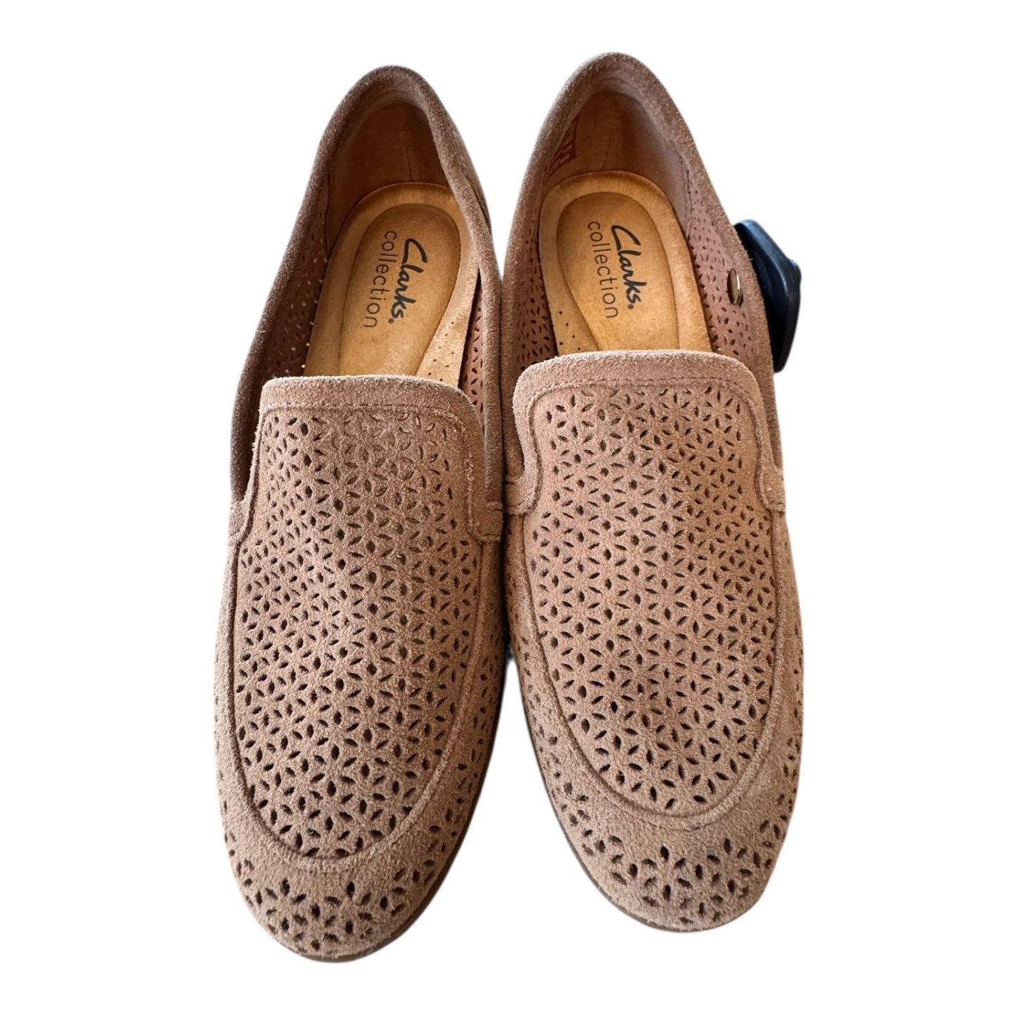 Shoes Flats By Clarks In Brown, Size:5