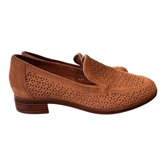 Shoes Flats By Clarks In Brown, Size:5