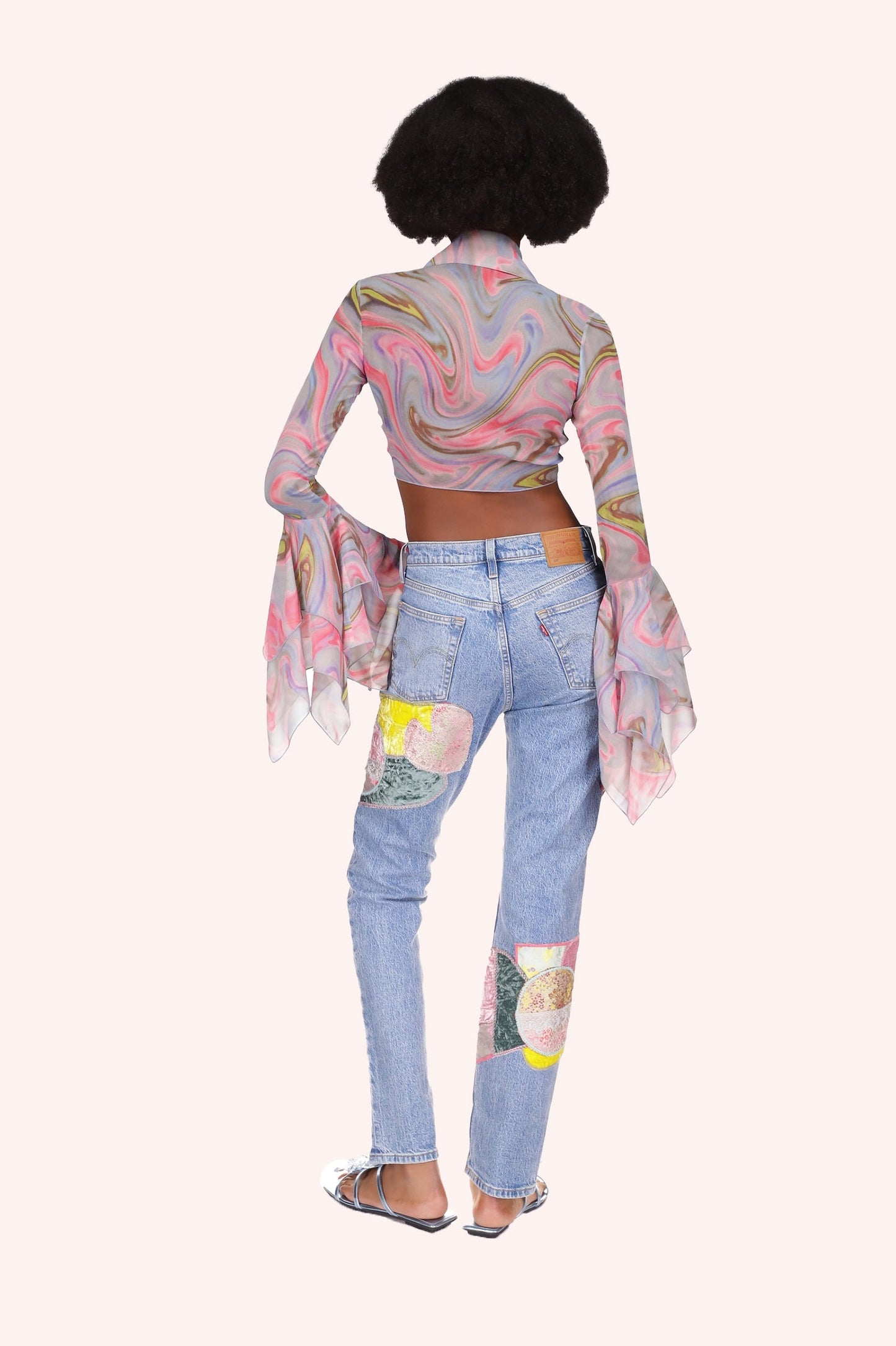 ONLINE EXCLUSIVE: Arabesque Chiffon Tie Top