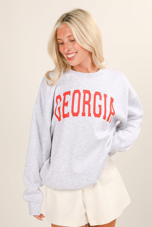 Heather Grey Georgia Sweatshirt