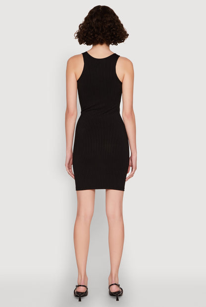 Ribbed Knit Tank Mini Dress