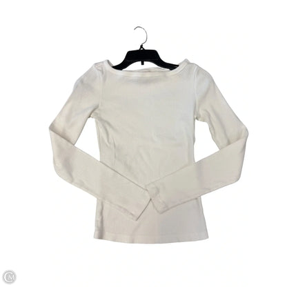Top Long Sleeve Basic By Universal Thread In White, Size: Xs