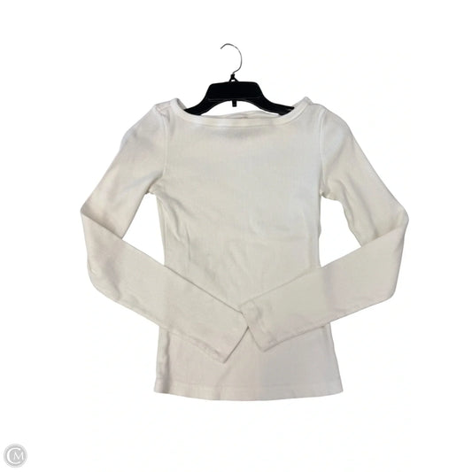 Top Long Sleeve Basic By Universal Thread In White, Size: Xs