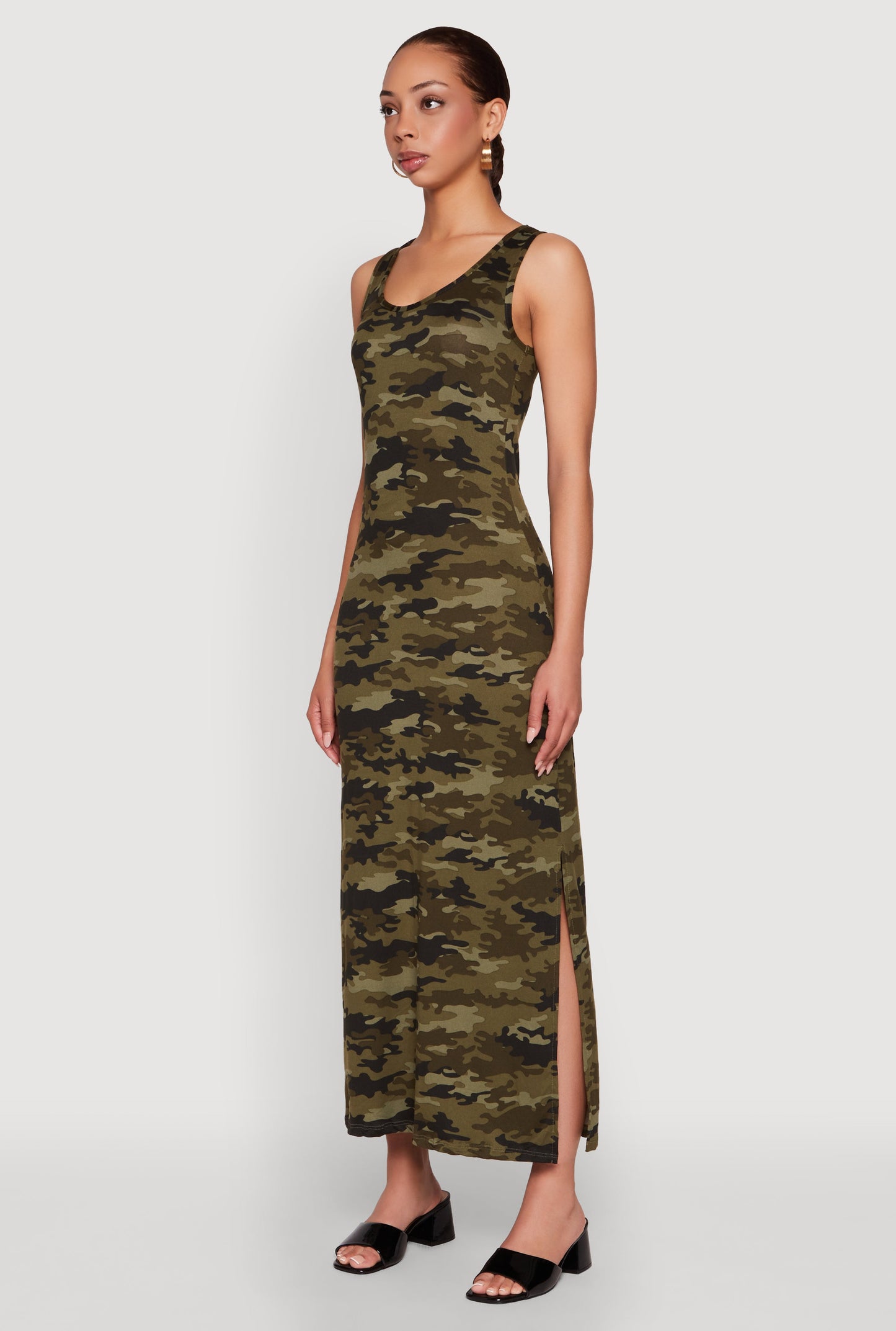 Camouflage Tank Maxi Dress