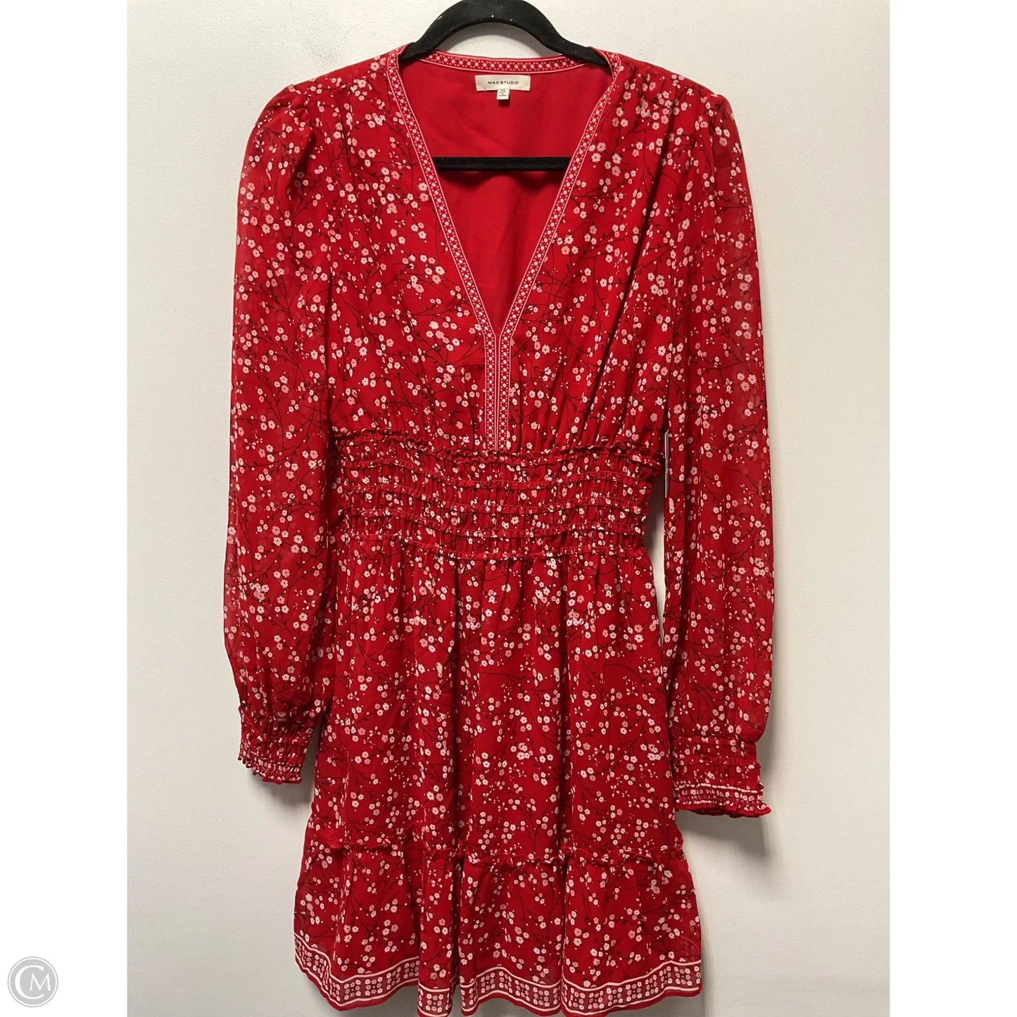 Dress Casual Short By Max Studio In Red, Size: M