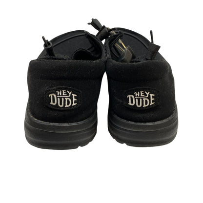 Shoes Flats By Hey Dude In Black, Size:6