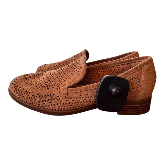Shoes Flats By Clarks In Brown, Size:5