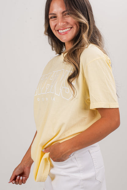 Yellow Athens Georgia Tee