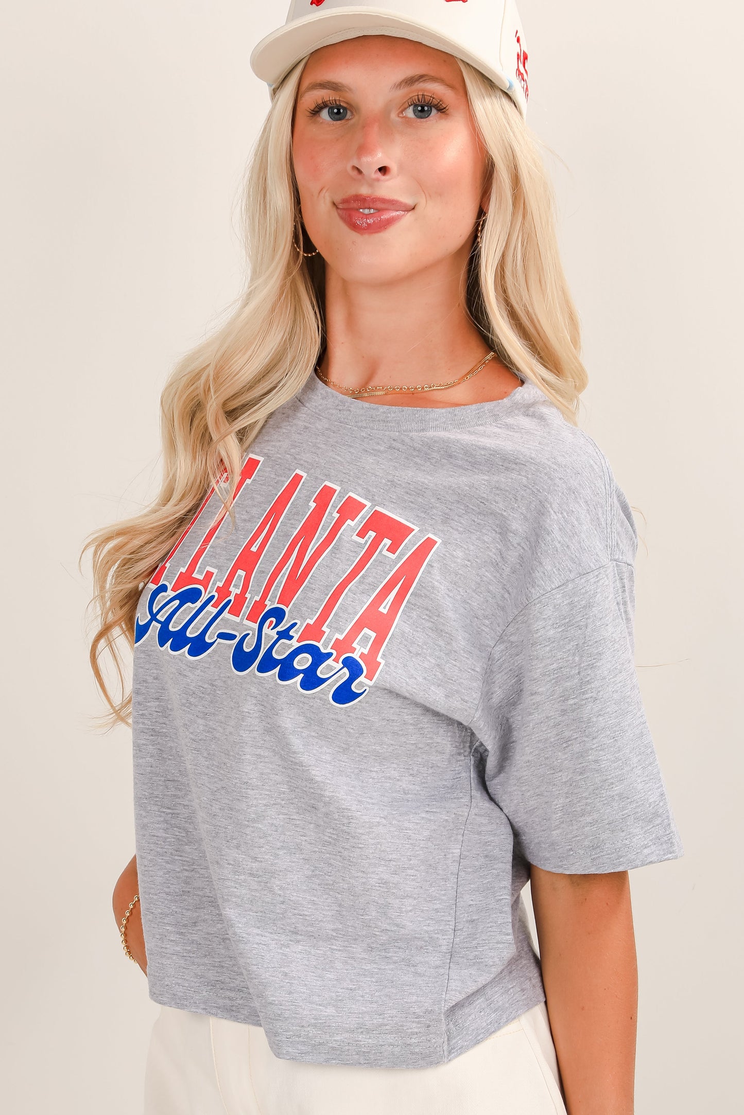 Heather Grey Atlanta All-Star Cropped Tee